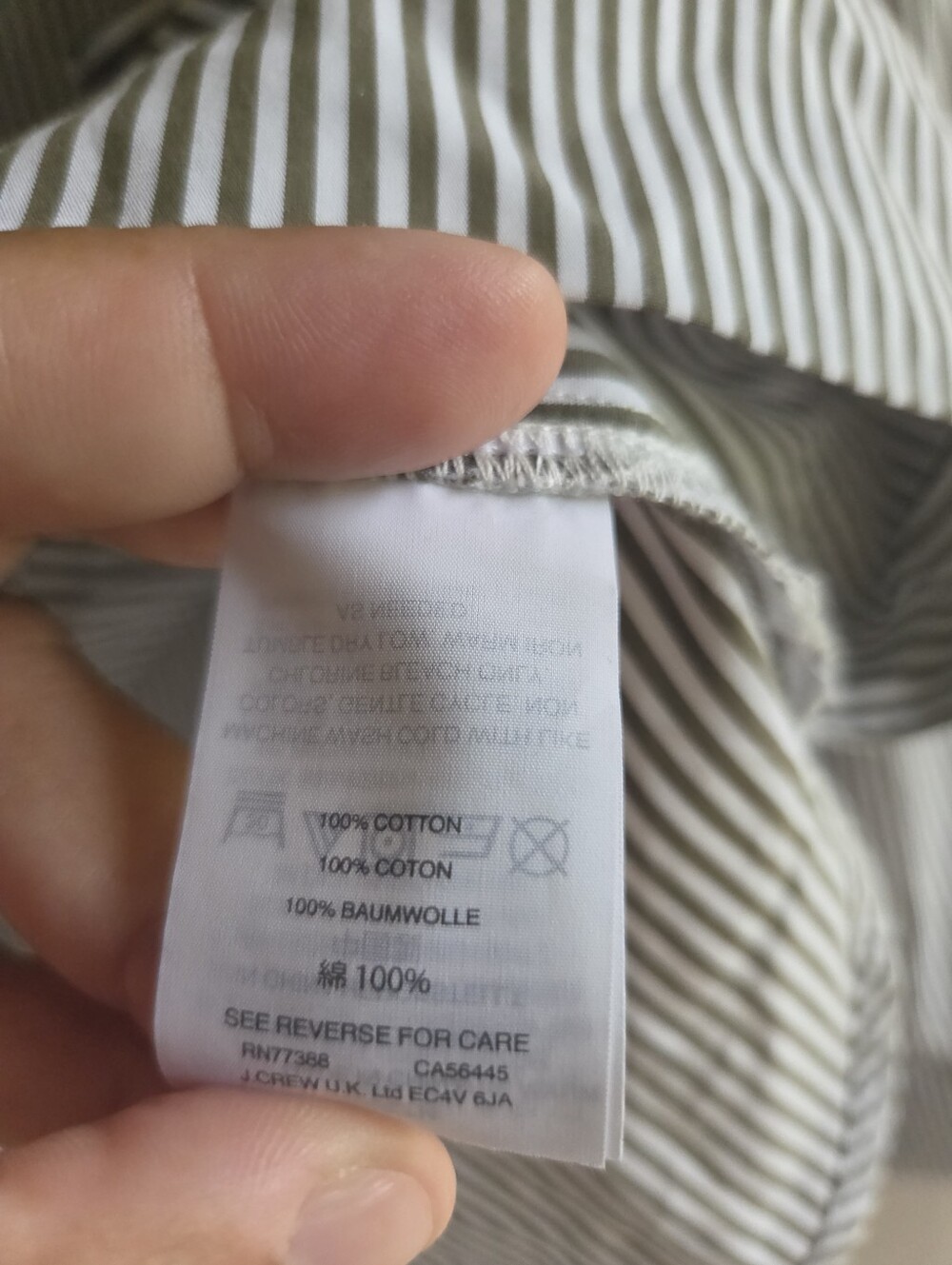 J Crew Womens Size 10 Top Blouse Cotton Boatneck Striped Buttons Office Siren - Picture 4 of 6